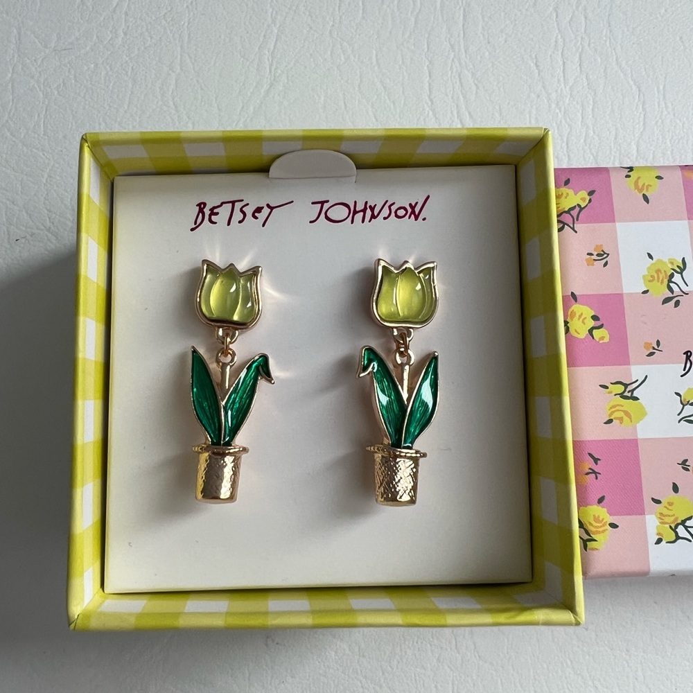 Betsey Johnson Tulip Earrings